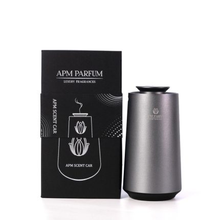 Diffuseur APM Scent Car argent avec sa boite, marque APM Parfum Luxury Fragrances